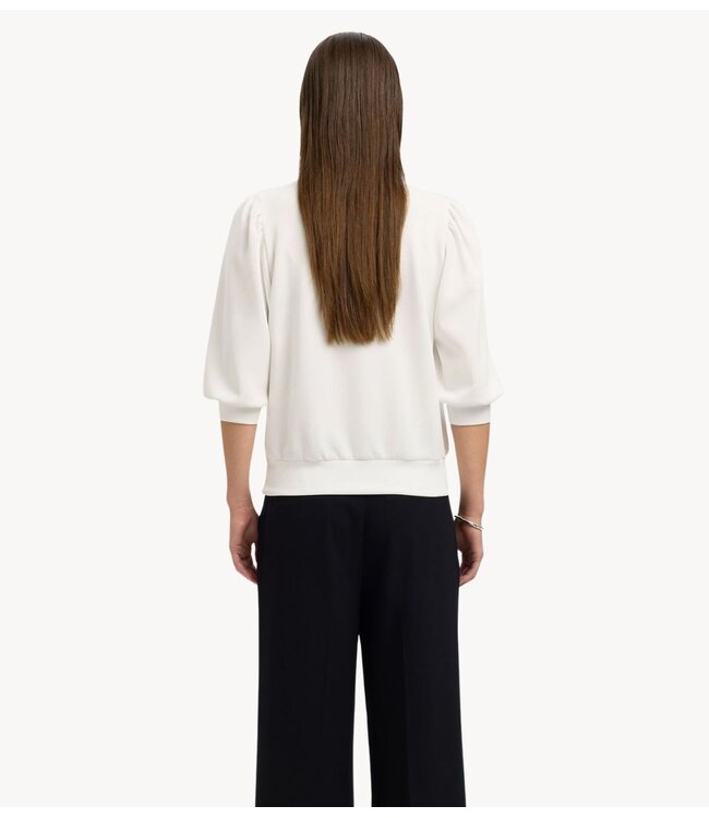 Selected Top SLWTENNY 3/4 SWEAT TOP NOOS Snow White