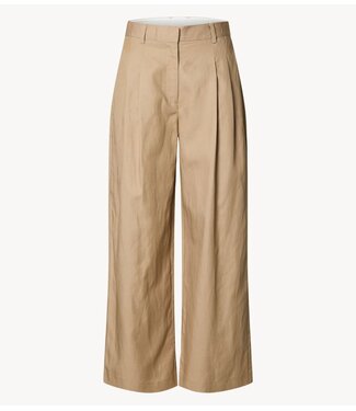 Selected Broek SLFEXTRA WIDE HW AMOUR PANT Weathered