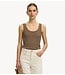 Selected Top SLWANNA U-NECK TANK TOP NOOS Chocolate Chip