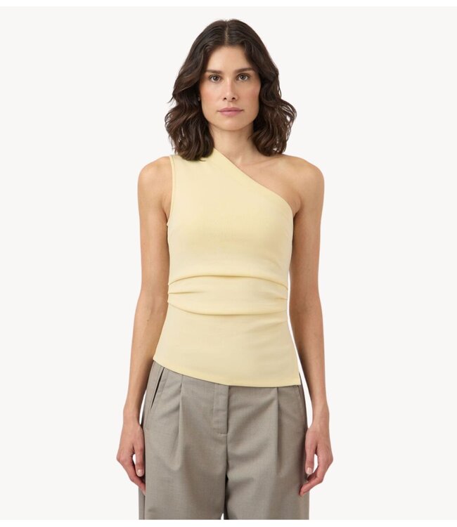 YAS Top YASVENICE ONE SHOULDER TOP Anise Flower