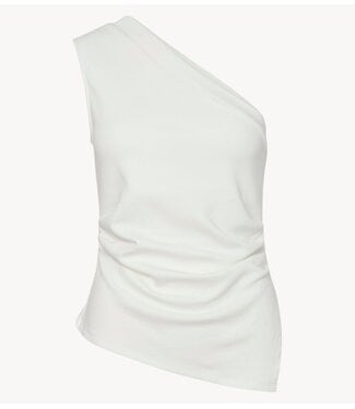 YAS Top YASVENICE ONE SHOULDER TOP Star White