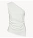 YAS Top YASVENICE ONE SHOULDER TOP Star White