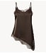 YAS Top YASEVELINE LACE STRAP TOP S Chocolate Brown