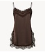 YAS Top YASFRANKIE STRAP TOP S. Chocolate Brown