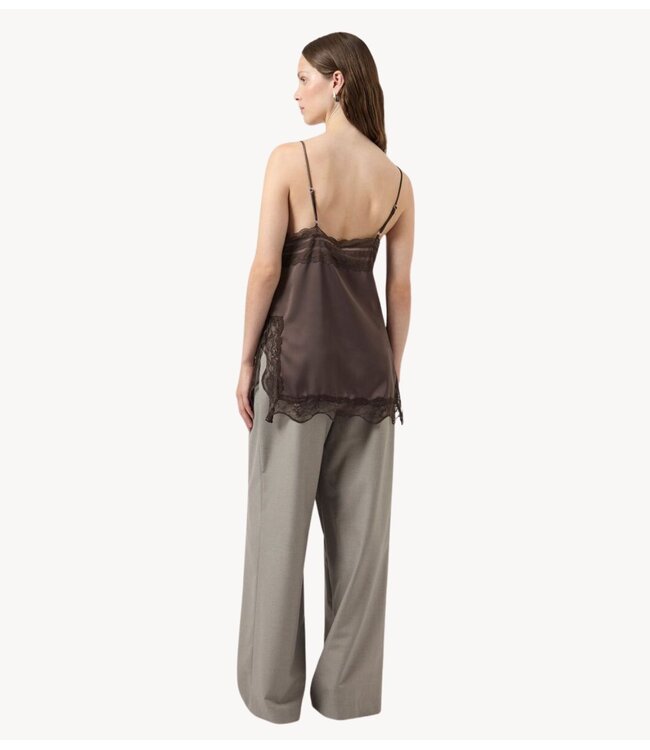 YAS Top YASFRANKIE STRAP TOP S. Chocolate Brown