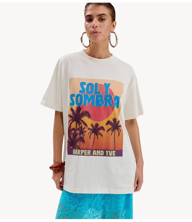 HARPER & YVE T-shirt SOLYSOMBRA-SS ECRU