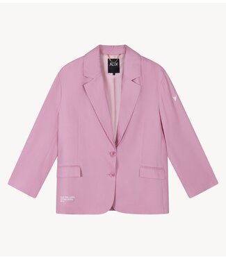 Alix The Label Blazer ladies woven rich oversized blazer  soft pink