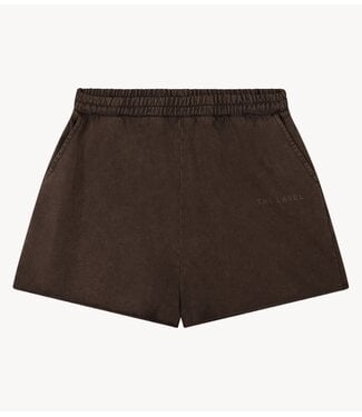 Alix The Label Broek ladies knitted sporty summer shorts brown
