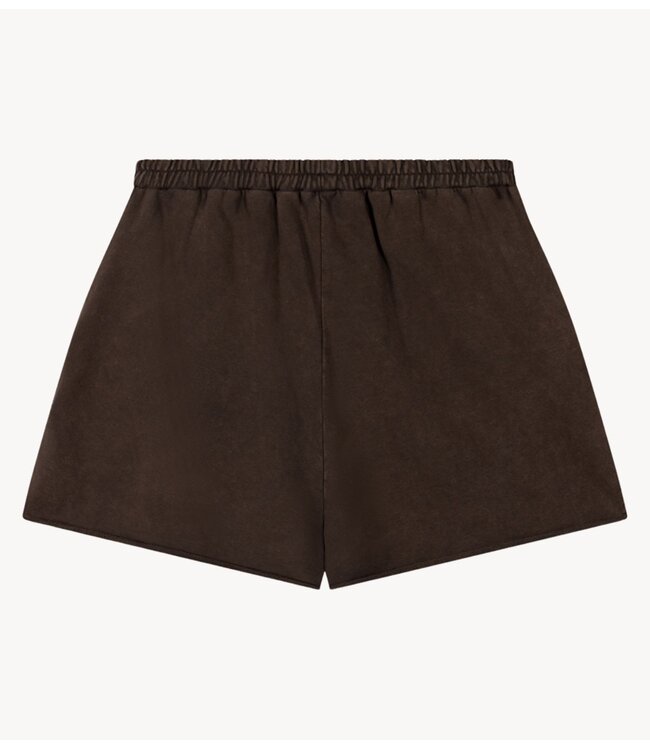 Alix The Label Broek ladies knitted sporty summer shorts brown