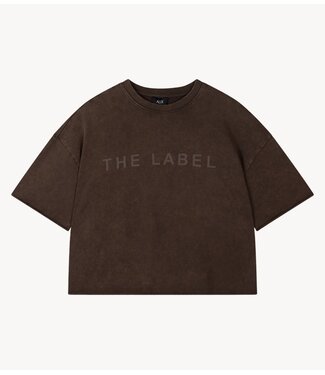 Alix The Label T-shirt ladies knitted the label summer T-shirt brown