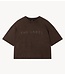 Alix The Label T-shirt ladies knitted the label summer T-shirt brown