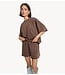 Alix The Label T-shirt ladies knitted the label summer T-shirt brown