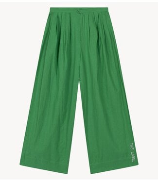 Alix The Label Broek ladies woven flowy wide pants BRIGHT GREEN