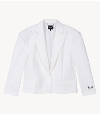 Alix The Label Blazer ladies woven oversized twill blazer SOFT WHITE