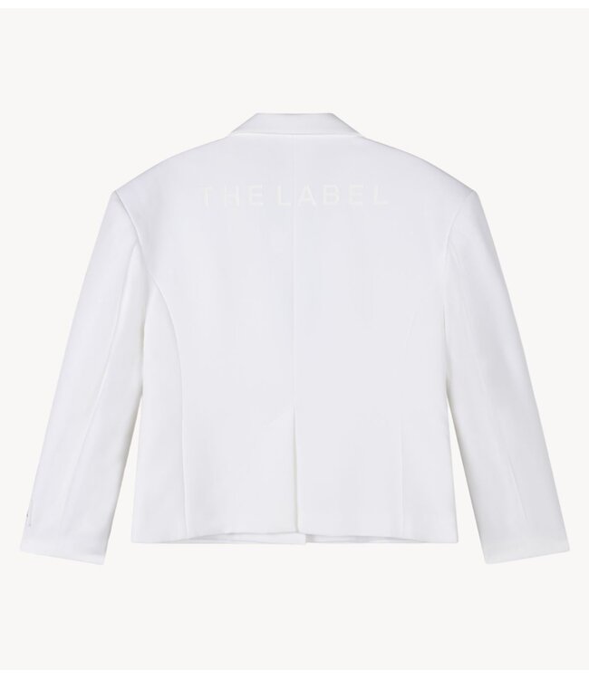 Alix The Label Blazer ladies woven oversized twill blazer SOFT WHITE