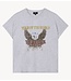 Alix The Label T-shirt ladies knitted eagle t-shirt LIGHT GREY MELANGE