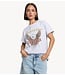 Alix The Label T-shirt ladies knitted eagle t-shirt LIGHT GREY MELANGE