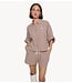 Alix The Label Broek ladies woven crinkle shorts TAUPE