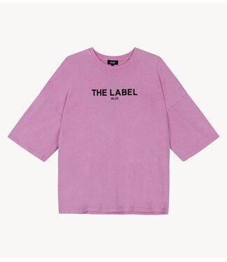Alix The Label T-shirt ladies knitted the label t-shirt SOFT PINK