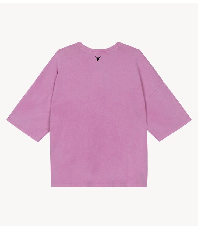 Alix The Label T-shirt ladies knitted the label t-shirt SOFT PINK