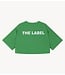 Alix The Label Shirt ladies woven cropped baseball shirt BRIGHT GREEN