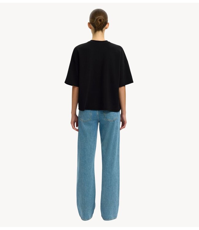 Selected Top SLWOVERSIZED TENNY TEE NOOS Black