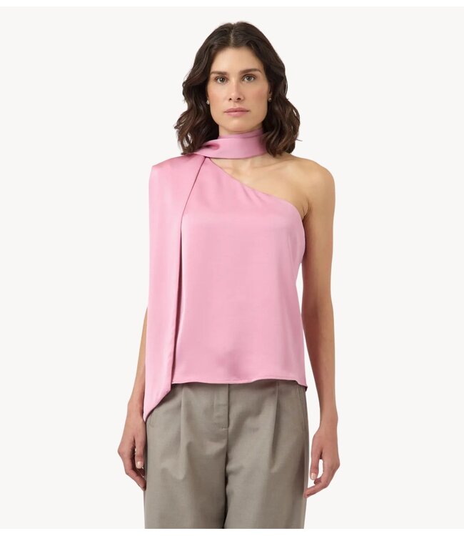 YAS Top YASANNALINA ONE SHOULDERTOP S. - D2D Orchid Smoke