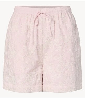 YAS Broek YASNITTA HW SHORTS star white embrodery
