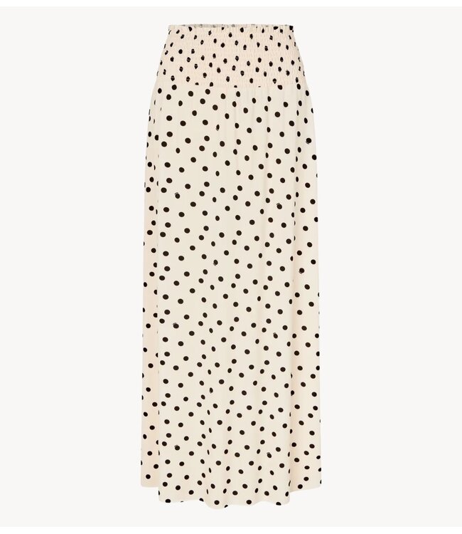 Samsøe Samsøe Rok SAUMI SKIRT 16113 DRIFTING DOTS EGRET