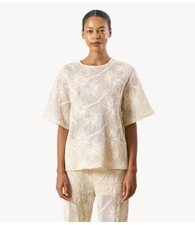 EDITED Top Xally Tunic Egret