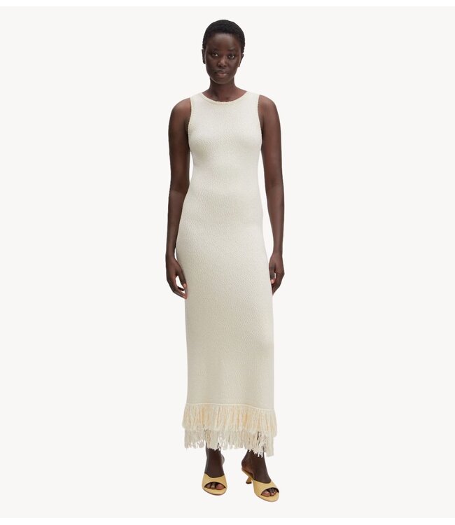 EDITED Jurk Alissa Knit Dress Antique White