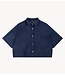 Refined Department Blouse ladies woven short sleeve denim jacket ADELINE navy