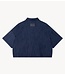 Refined Department Blouse ladies woven short sleeve denim jacket ADELINE navy