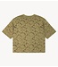 Refined Department Top ladies knitted cropped lace t-shirt ANGIE army