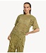 Refined Department Top ladies knitted cropped lace t-shirt ANGIE army