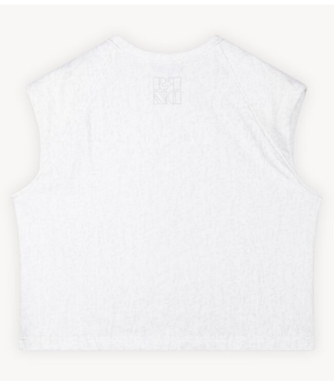Refined Department Top ladies knitted shoulder padding raglan top MIA off white