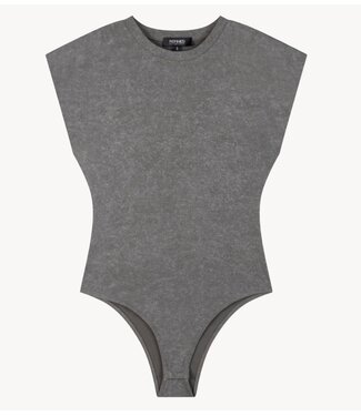 Refined Department Top ladies knitted acid washed body ANSJE antra