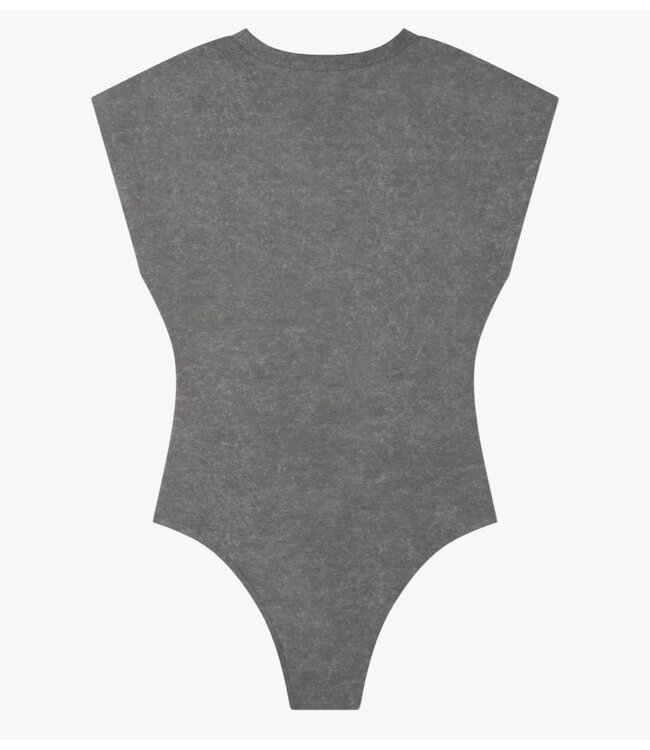 Refined Department Top ladies knitted acid washed body ANSJE antra