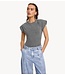 Refined Department Top ladies knitted acid washed body ANSJE antra