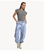 Refined Department Top ladies knitted acid washed body ANSJE antra
