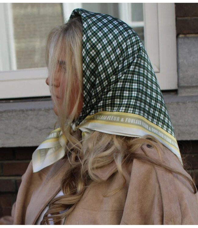 Fleur & Foulard Sjaal Scarf double check