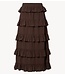 YAS Rok YASWIMA HW ANKLE SKIRT S. Coffee Bean