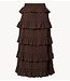 YAS Rok YASWIMA HW ANKLE SKIRT S. Coffee Bean