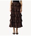 YAS Rok YASWIMA HW ANKLE SKIRT S. Coffee Bean