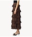 YAS Rok YASWIMA HW ANKLE SKIRT S. Coffee Bean