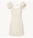 YAS Jurk YASINA SS DRESS Star White