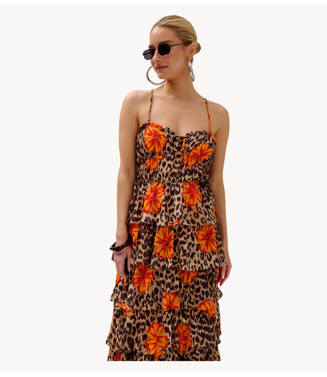 HARPER & YVE Jurk DINA-DR LEXIE LEOPARD BLOOM