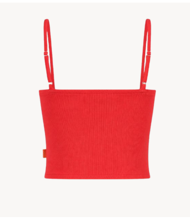HARPER & YVE Top LATIDODELVERANO-SS POPPY RED