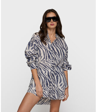 10DAYS Blouse blouse zebra voile light vanilla