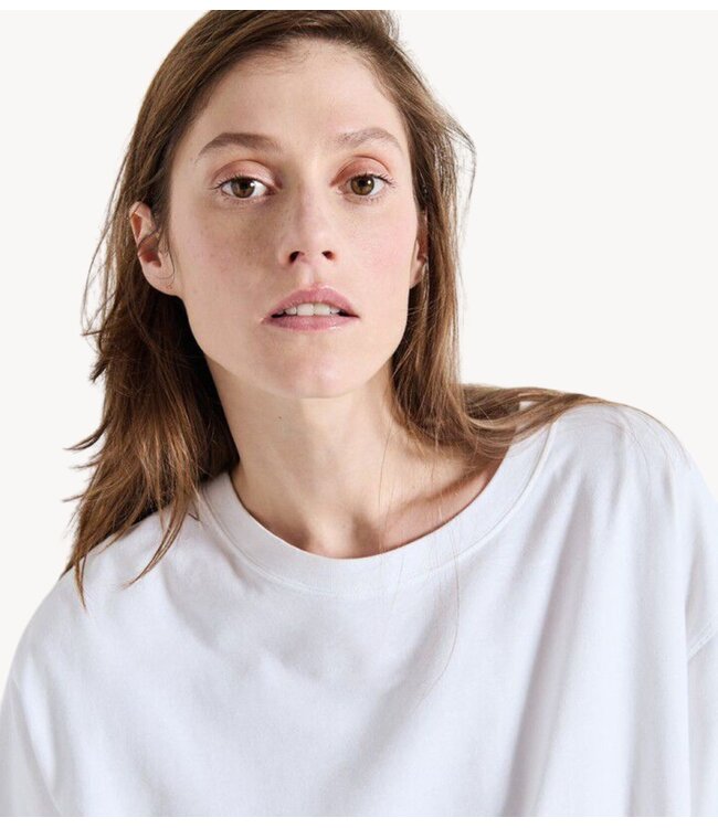 American Vintage T-shirt FIZVALLEY BLANC